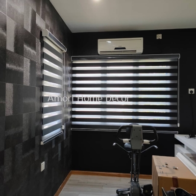 Black Col. Zebra Blinds