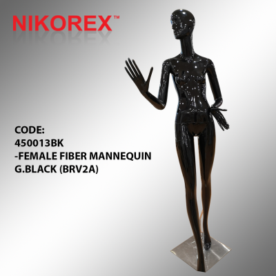 450013BK -FEMALE FIBER MANNEQUIN G.BLACK (BRV2A)