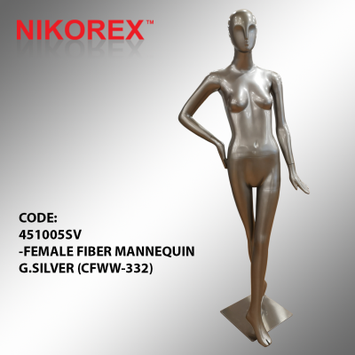 451005SV -FEMALE FIBER MANNEQUIN G.SILVER (CFWW-332)