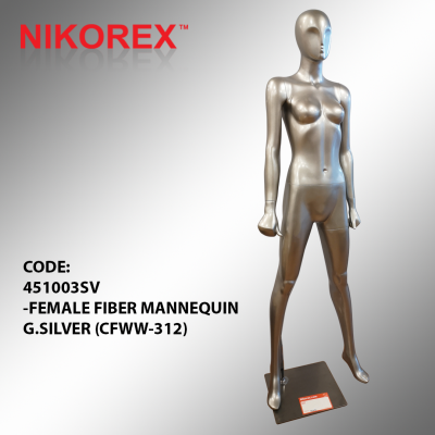 451003SV -FEMALE FIBER MANNEQUIN G.SILVER (CFWW-312)