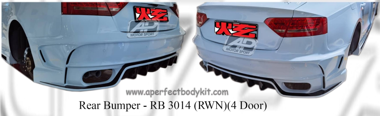 Audi A5 RWN Rear Bumper (For 4 Door)