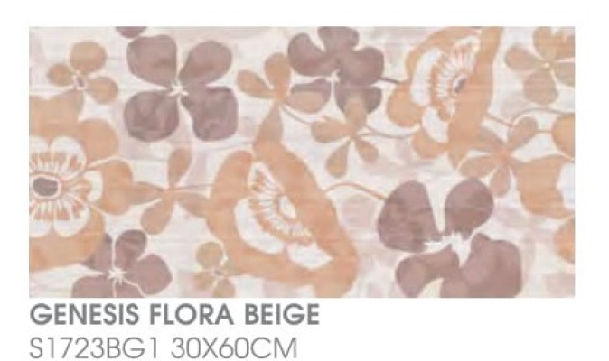 Bathroom DREAMY Genesis Flora Beige S1723BG1