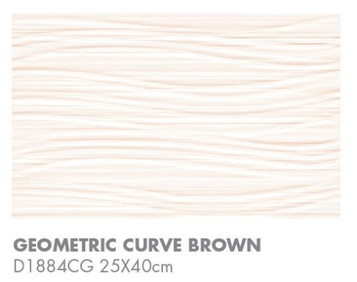 Bathroom GEOMETRIC CURVE  Geometric Curve Brown D1884CG