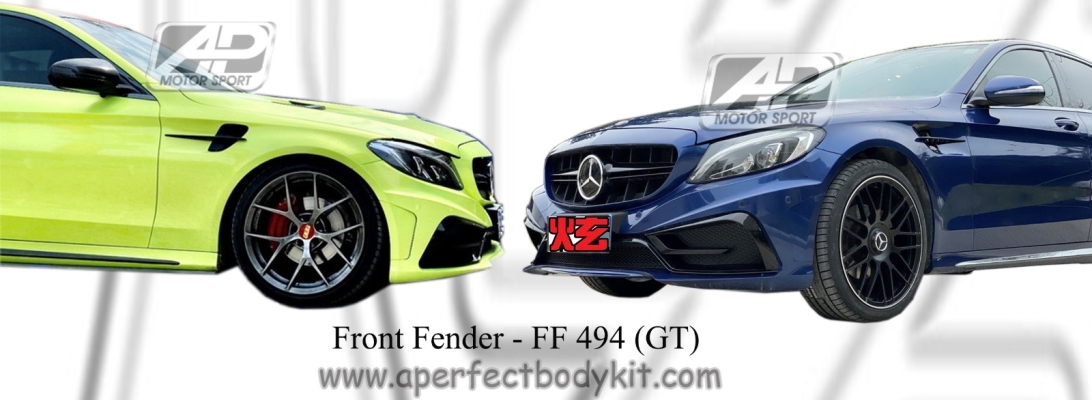 Mercedes C Class W205 Front Fender (GT Look) 