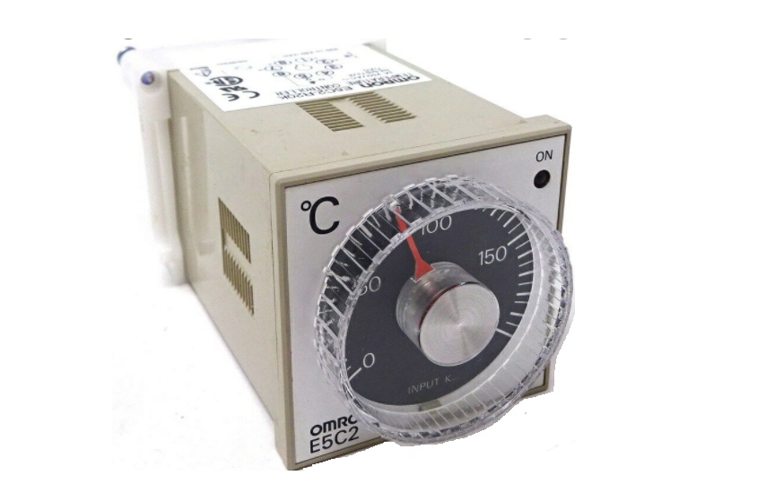 omron e5c2  din-sized (48 x 48 mm) temperature controller with analog setting