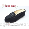PlusSize Women 2.5 inch Wedges- PS-999-13(B)- BLACK Colour Plus Size Shoes
