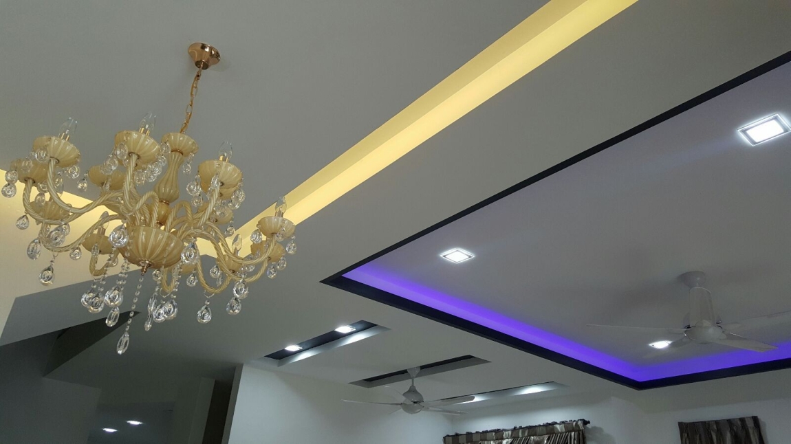 Color LED Effect Plaster Ceiling Design Reference Plaster Ceiling Malaysia Reference Renovation Design 