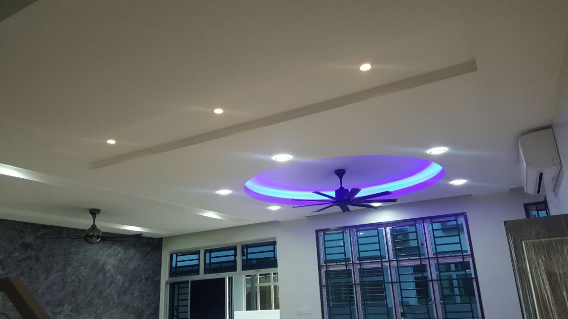 Color LED Effect Plaster Ceiling Design Reference Plaster Ceiling Malaysia Reference Renovation Design 