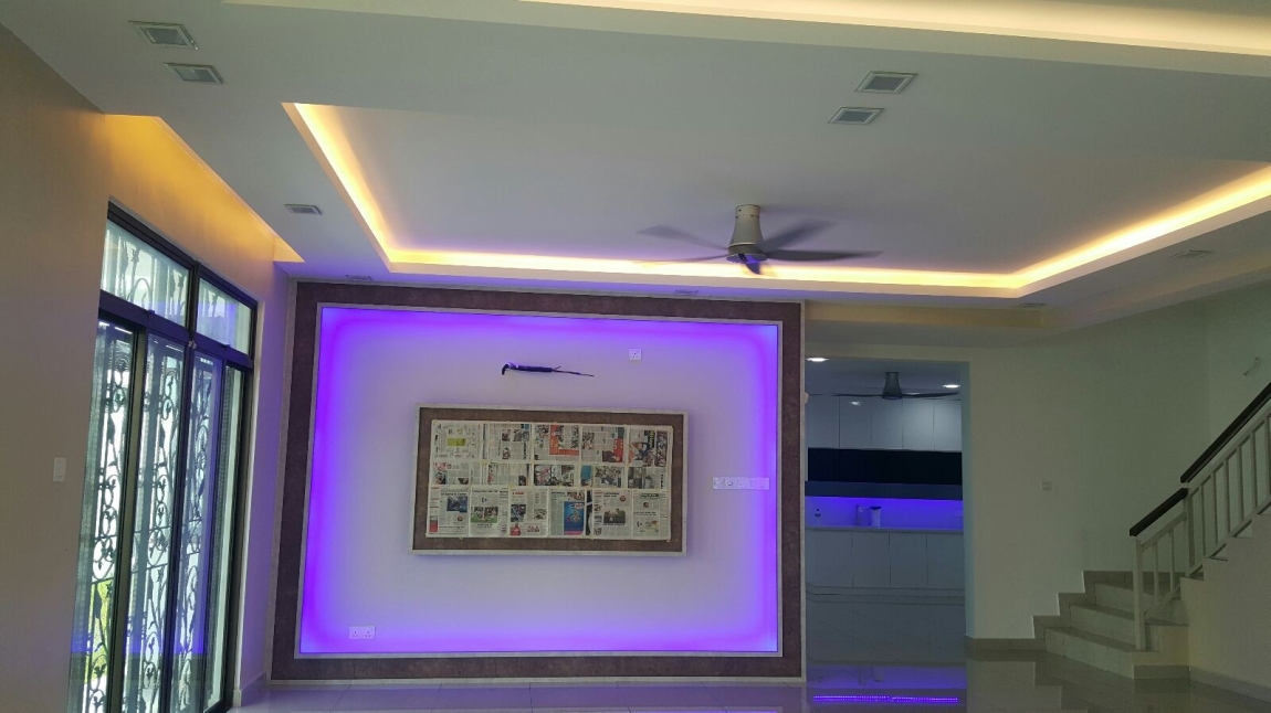 Color LED Effect Plaster Ceiling Design Reference Johor Bahru / Johor Jaya / Pasir Gudang / Ulu Tiram / Skudai / Bukit Indah / Masai Plaster Ceiling Overview Plaster Ceiling Malaysia Reference Renovation Design 