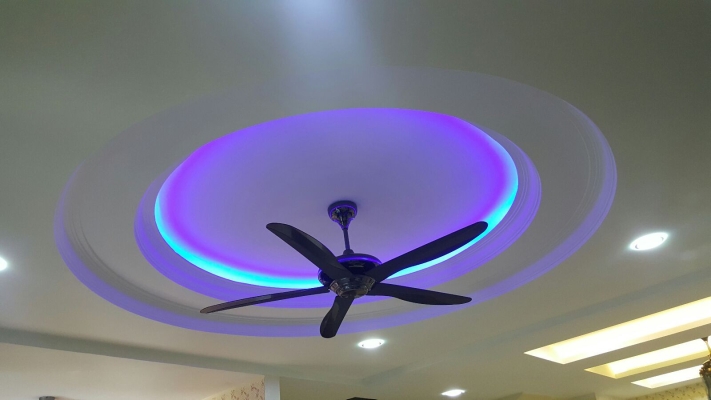 Color LED Effect Plaster Ceiling Design Reference