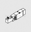 ISO 15407-1/VDMA 24563-02 SERIES MACH 18 ELECTRO-PNEUMATIC-- M18 ELPN, 5/2 SINGLE SOL.MEC. SPRING