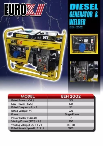 Eurox EEH2002 Diesel Generator & Welder ID32527