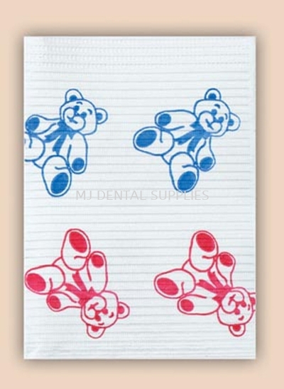 DENTAL BIBS 2PLY, TEDDYBEAR, #WEXTB, CROSSTEX