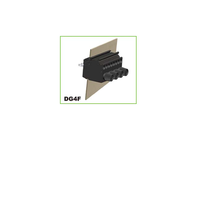 degson - dg4f through-wall terminal block