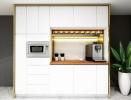 Kitchen Cabinet and Cafe Corner Design in Office  Home Furnishing & Kitchen Cabinet