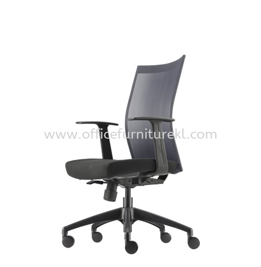 MESH MEDIUM BACK EXECUTIVE CHAIR | LEATHER OFFICE CHAIR PUNCAK ALAM SELANGOR