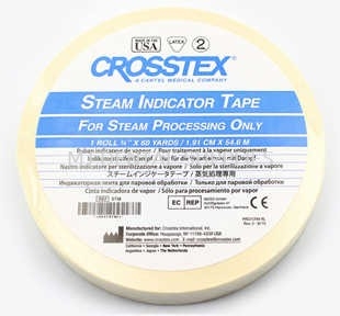 STEAM PROCESS INDICATOR TAPE, LATEX, #STM, CROSSTEX