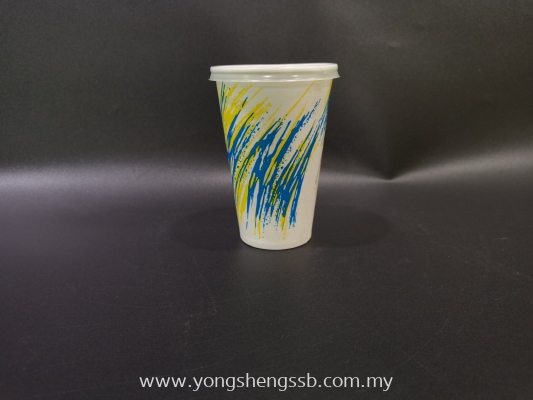 PAPER CUP 12oz MALEX WITH LID (100PCS/20PKT/CTN)