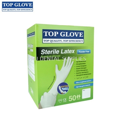 STERILE SURGICAL GLOVE POWDER FREE (BI-FOLD), TOP GLOVE