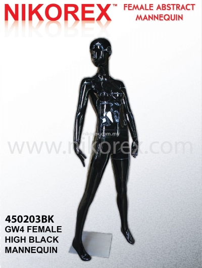 450203BK - FEMALE FIBER MANNEQUIN G.BLACK (GW4)