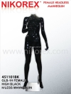 451101BK - FEMALE FIBER HEADLESS MANNEQUIN G.BLACK (GLB-1H) Female Headless Mannequin MANNEQUINS