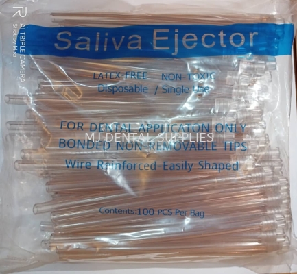 SALIVA EJECTOR, CLEAR