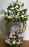 Sympathy Arrangement FA238 floristkl Big Funeral Flower Arrangement Funeral Arrangement