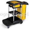 9T72 High Capacity Cleaning Cart CLEANING CARTS RUBBERMAID TOOLS & ACCESSORIES