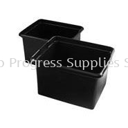 FG9T8400BLA Executive 30 Quart Organizing Bin, Black