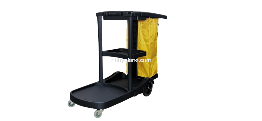 Janitor Trolley Cart c/w Cover