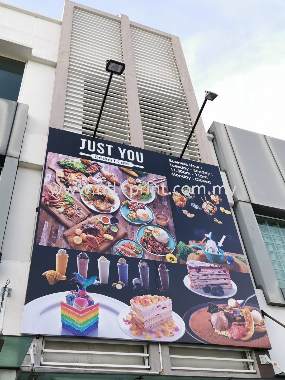 Just You Cafe Billboard Signage Billboard Signage Signboard Selangor Malaysia Kuala Lumpur Kl Shah Alam Manufacturer Supplier Supply Supplies All Print Industries