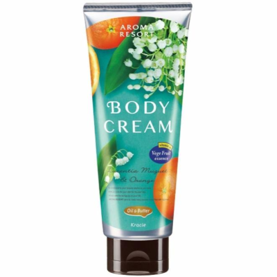 Kracie Aroma Resort Body Cream 170g- Lucentia Muguet Orange