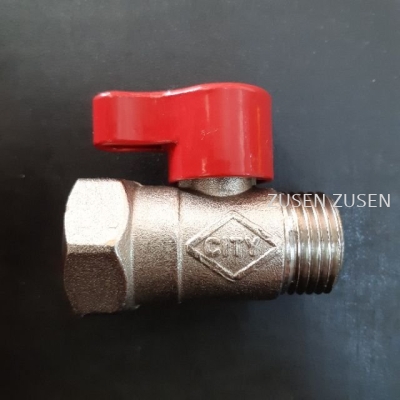 CITY BRASS M + F MINI BALL VALVE - 15MM (1/2")