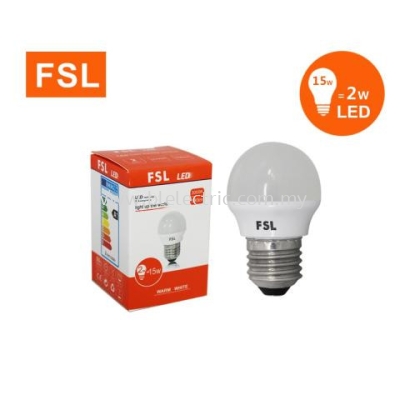 FSL 2w E27 LED Bulb - 3000K