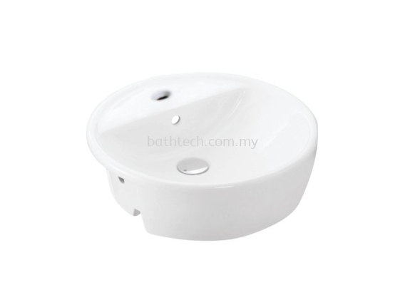 Basel Semi-Recessed Basin-1TH 