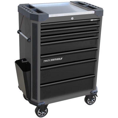 SP TOOLS TECH SERIES ROLLER CABINET - 7 DRAWER - DIAMOND BLACK SP42255D