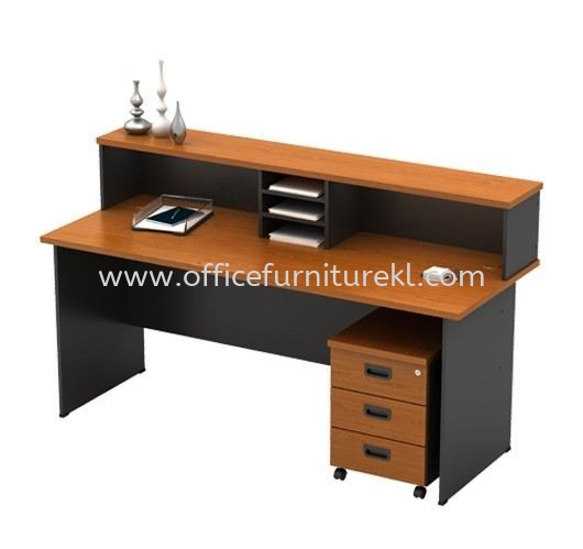 MUPHI MEJA PEJABAT KAUNTER TETAMU -  reception counter office table one city | reception counter office table puncak alam | reception counter office table batu caves