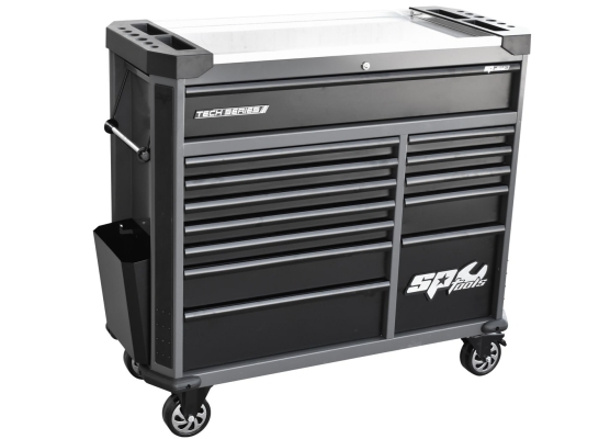 SP TOOLS TECH SERIES ROLLER CABINET - 13 DRAWER - DIAMOND BLACK SP42355D