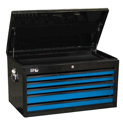 SP TOOLS SUMO SERIES TOOL BOX - 7 DRAWER - BLACK/BLUE DRAWERS SP40121