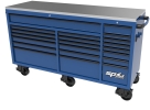 SP TOOLS 73" USA SUMO SERIES WIDE ROLLER CABINET - 21 DRAWER - BLUE/BLACK SP44825BL USA Sumo Series Storage Solution