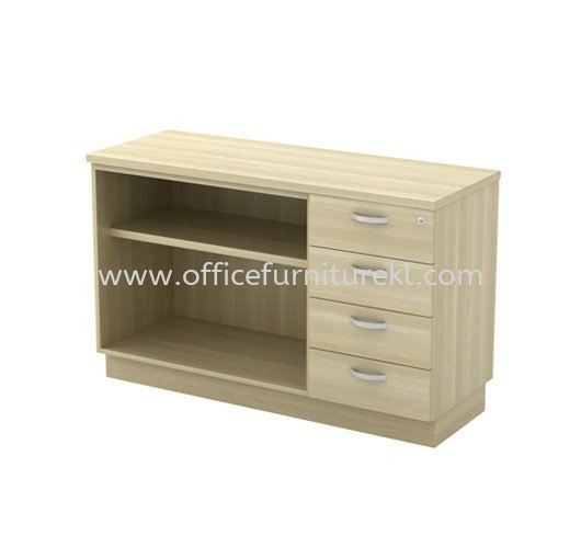 EXTON SIDE OFFICE FILING CABINET C/W OPEN SHELF & FIXED PEDESTAL -  Filing Cabinet Damansara Height | Filing Cabinet Bandar Utama | Filing Cabinet Mutiara Damansara