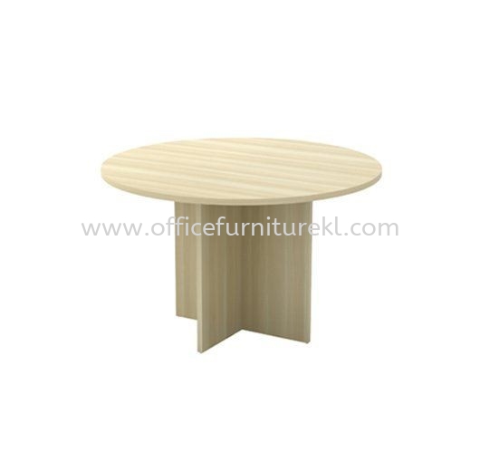 ROUND MEETING TABLE WITH WOODEN BASE EXR 90