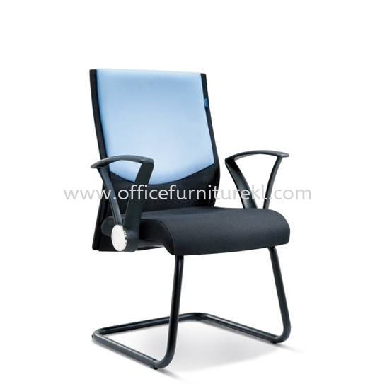 AMAXIM STANDARD VISITOR FABRIC CHAIR WITH EPOXY BLACK CANTILEVER BASE