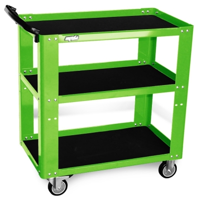 SP TOOLS PROFESSIONAL SERVICE TROLLEY - 3 SHELF - GREEN SP40019G