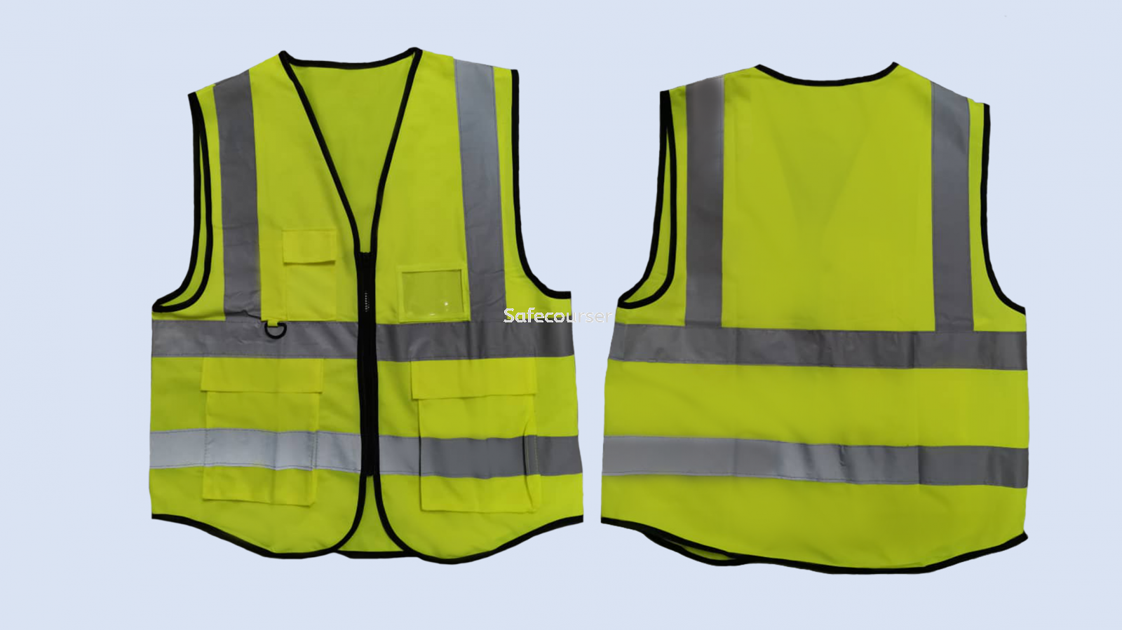 4 Fabric Reflective Pocket Safety Vest 