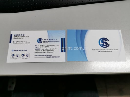 Cstne Resources Sdn Bhd - Name card 