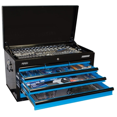 SUMO CUSTOM SERIES TOOL KIT - 406PC - METRIC/SAE - BLACK/BLUE SP50171