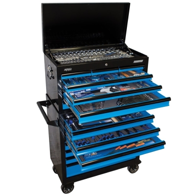 SP TOOLS SUMO CUSTOM SERIES TOOL KIT - 407PC - METRIC/SAE - BLACK/BLUE SP50176