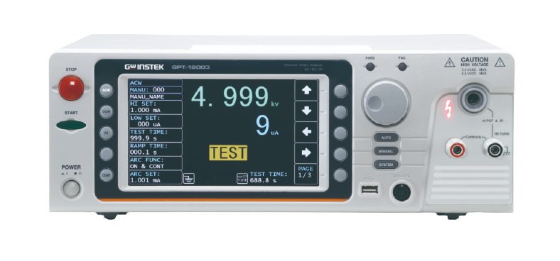 gw instek gpt-12000 electrical safety analyzer