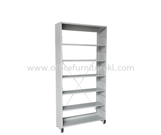 STEEL LIBRARY SHELVING SINGLE SIDED WITH SIDE PANEL AND 6 SHELVING -  Library Shelving Desa Pandan | Library Shelving Pandan Jaya | Library Shelving Taman Maluri